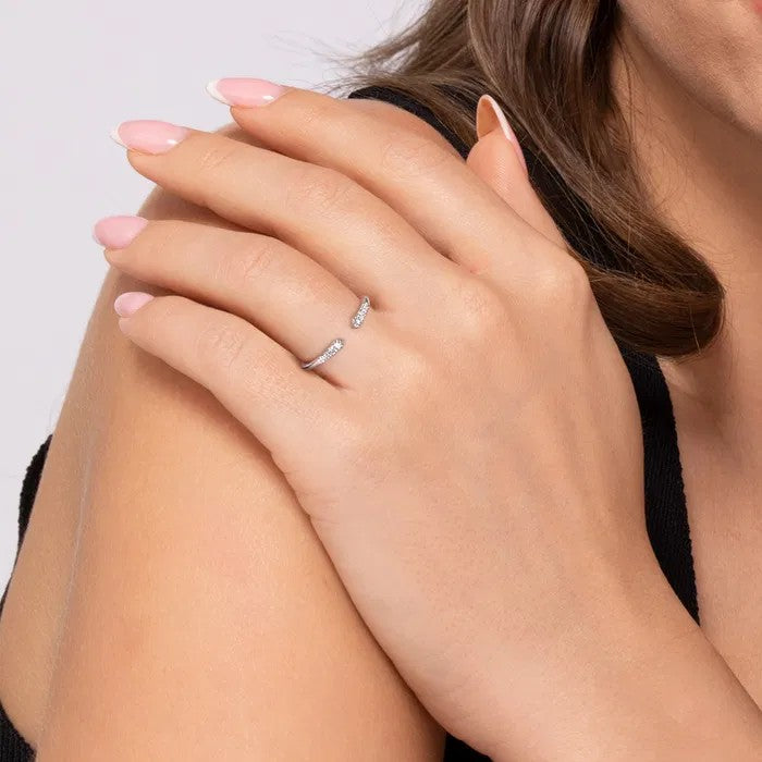 Gabriel & Co. Split Diamond Stackable Ring