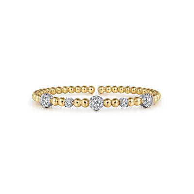 Gabriel & Co. Diamond Station Bujukan Split Bangle