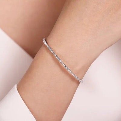 Gabriel & Co. Wavy Diamond Bangle