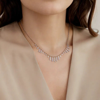 Gabriel & Co. Graduating Diamond Droplet Bujukan Necklace