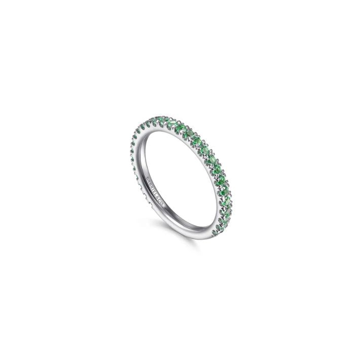 Gabriel & Co. Emerald Stacking Ring