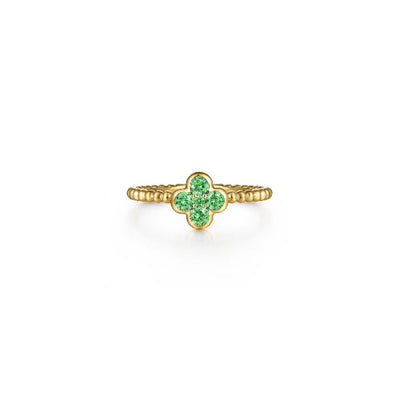 Gabriel & Co. Gemstone Cluster Clover Bujukan Ring