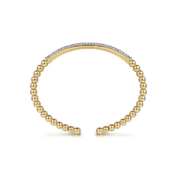 Gabriel & Co. Diamond Pave Bar Bujukan Split Bangle
