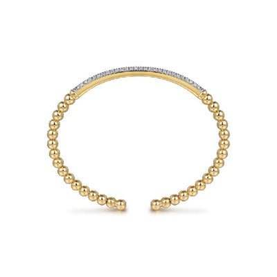 Gabriel & Co. Diamond Pave Bar Bujukan Split Bangle