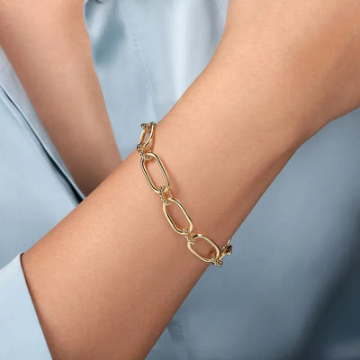 Gabriel & Co. Hollow Tube Link Bracelet