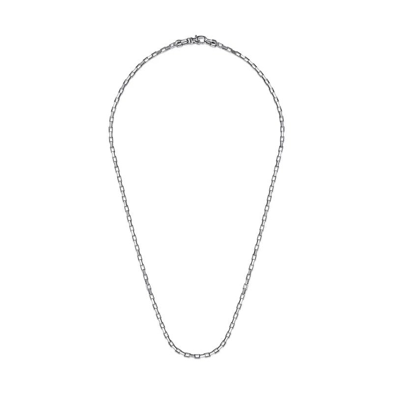 Gabriel & Co. Solid Men's Box Chain Necklace