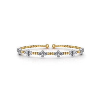 Gabriel & Co. Diamond Clover Bujukan Bangle