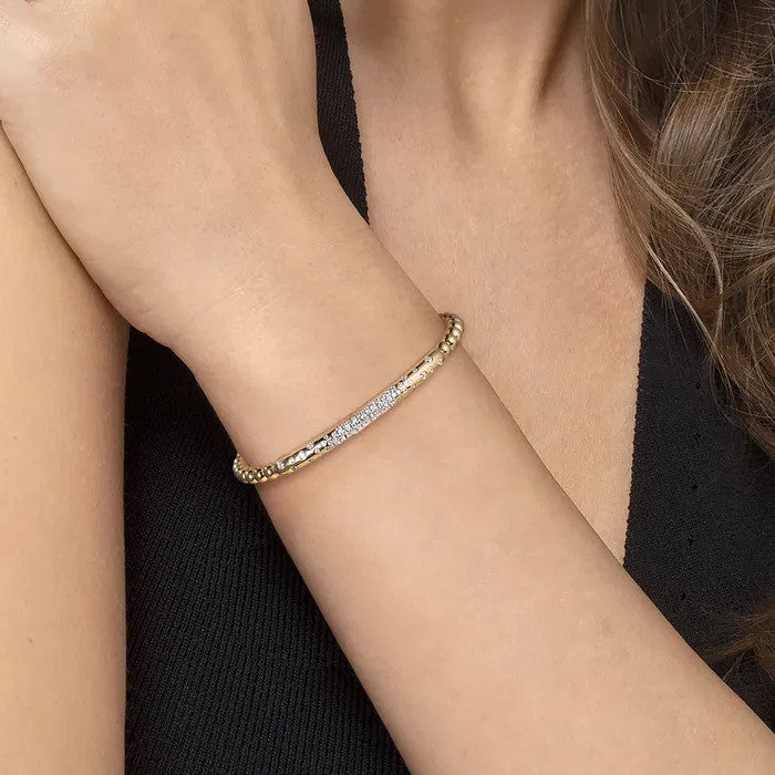Gabriel & Co. Scattered Diamond Bujukan Bangle