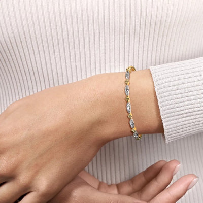 Gabriel & Co. Diamond Marquise Station Bujukan Bangle