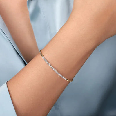 Gabriel & Co. Two-Tone Bujukan Diamond Cuff Bracelet