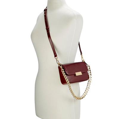 Gigi NY Edie Shoulder Bag in European Calfskin Leather