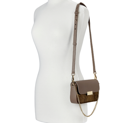 Gigi NY Edie Shoulder Bag in Haircalf Leather