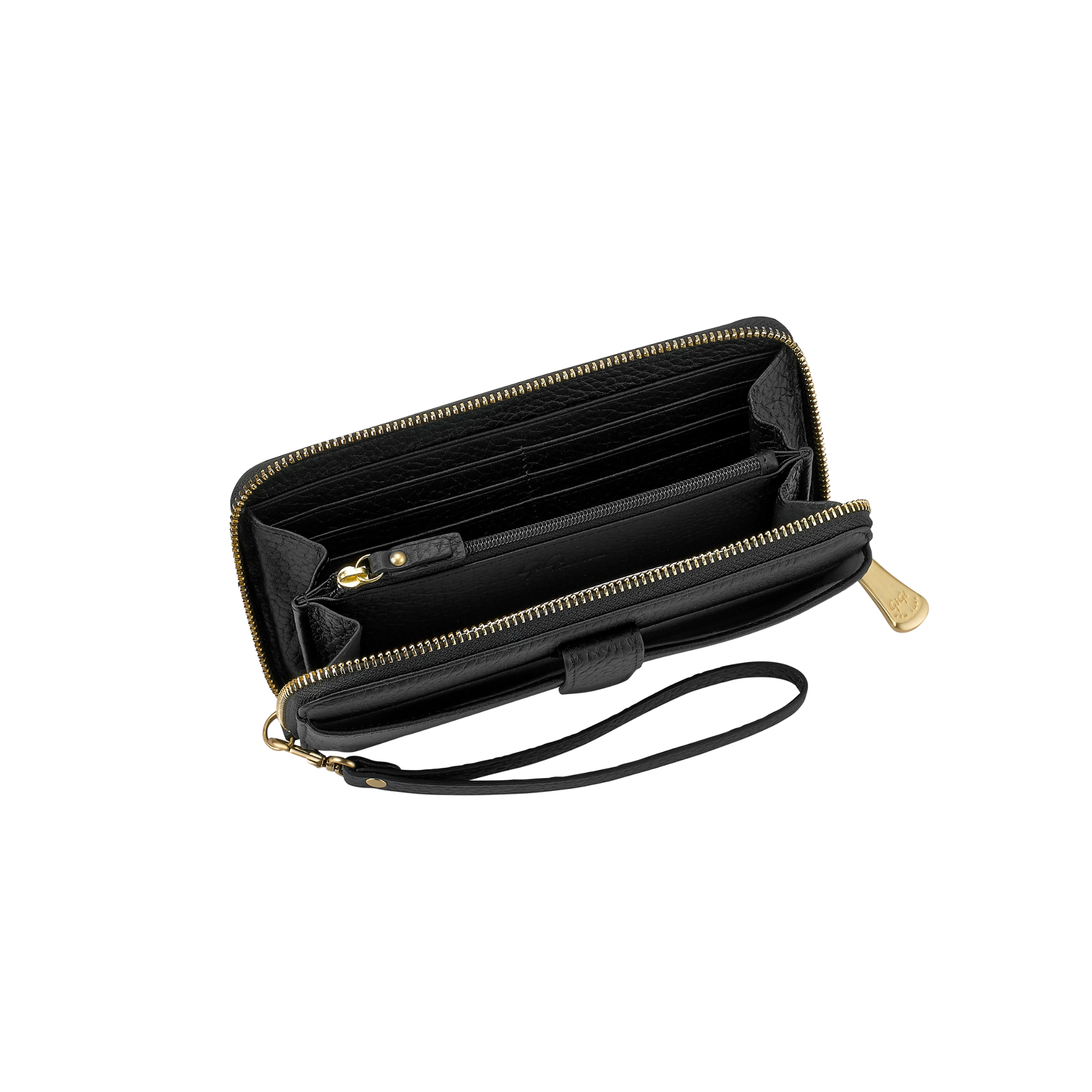 Gigi NY City Wallet in Pebble Grain Leather