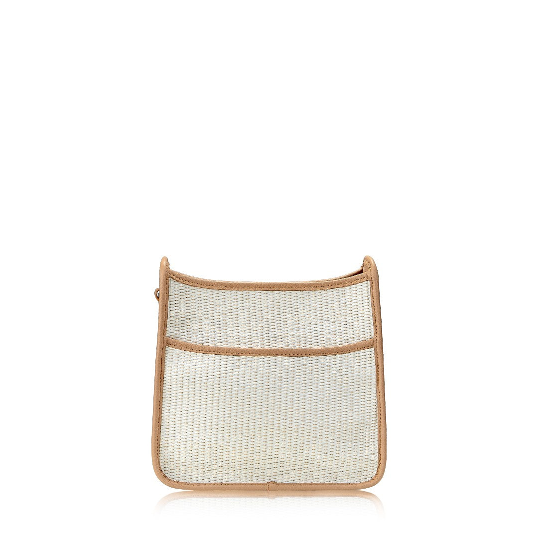 Gigi NY Elle Crossbody in Natural Raffia