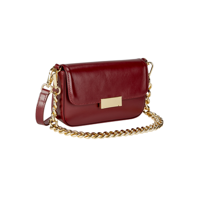 Gigi NY Edie Shoulder Bag in European Calfskin Leather