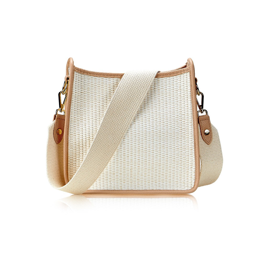 Gigi NY Elle Crossbody in Natural Raffia