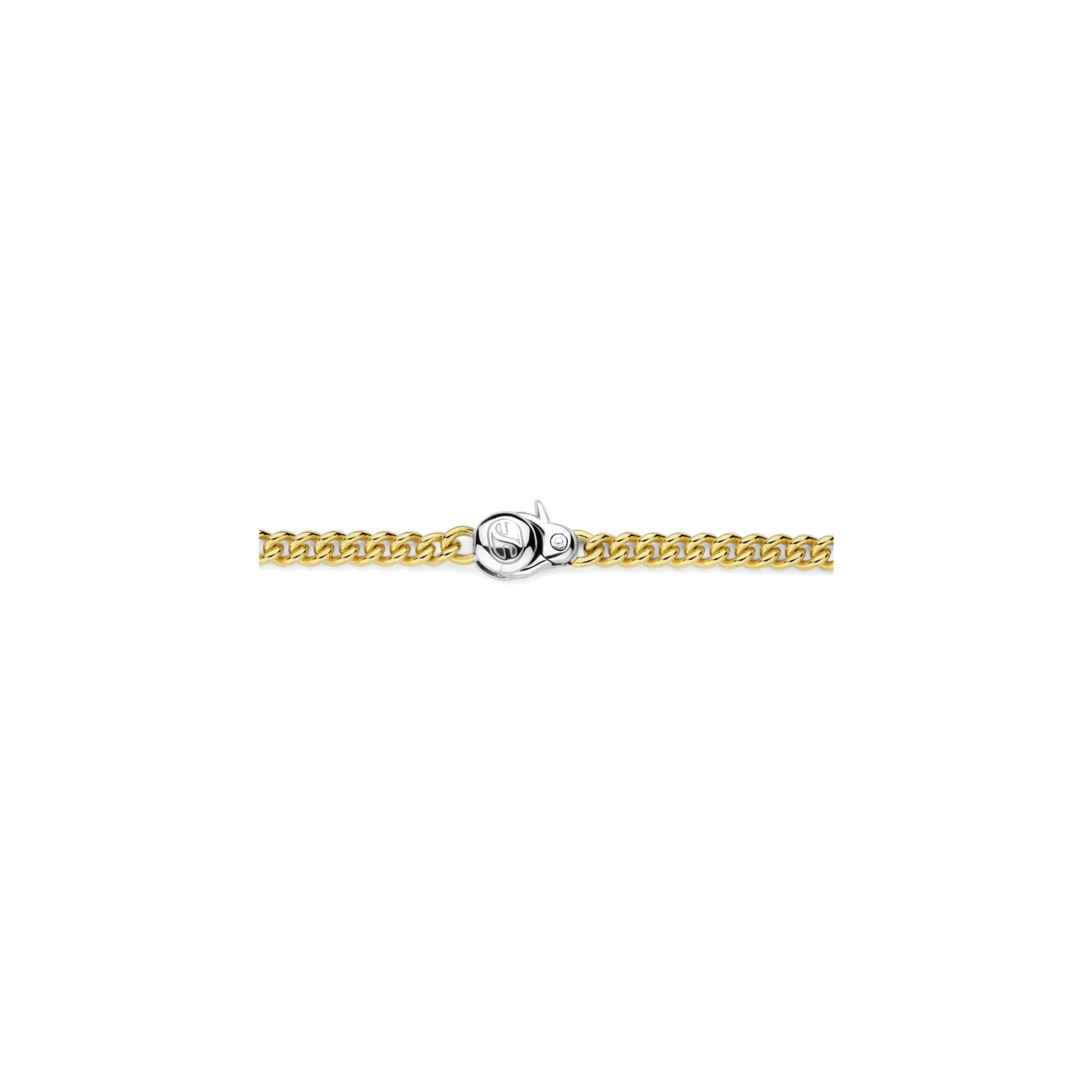 Close-up of Ti Sento curb link bracelet chain detail