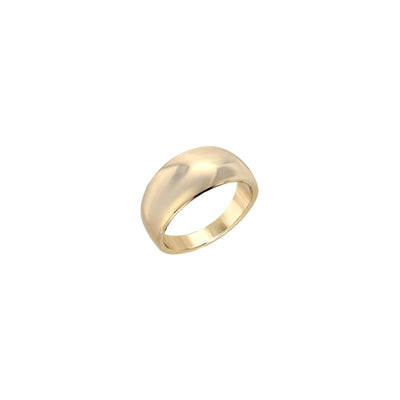 Eklexic Rowan Domed Ring in Gold