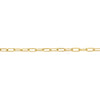 Paperclip Chain Anklet in Yellow Gold