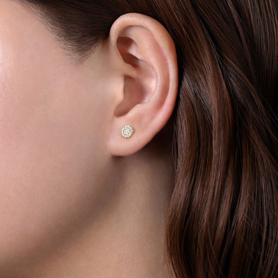 Gabriel & Co. Pave Diamond Stud Earrings