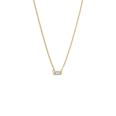 Small Baguette CZ Necklace