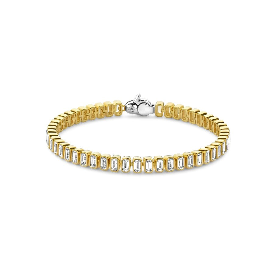 Ti Sento Milano Emerald Cut Tennis Bracelet
