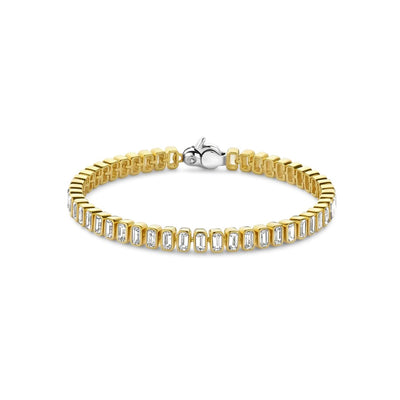 Ti Sento Milano Emerald Cut Tennis Bracelet