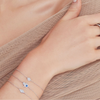 Shy Creation Diamond & Sapphire Hamsa Bracelet