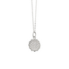 Monica Rich Kosann Mini White Sapphire Happiness Sun Charm Necklace