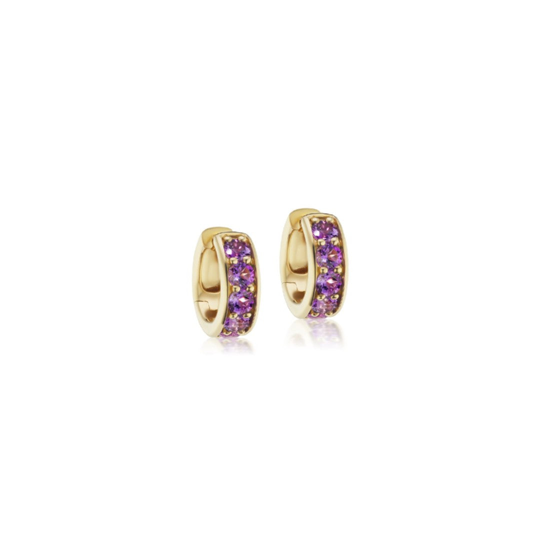 Jane Taylor Amethyst Cirque Chubby Hoops