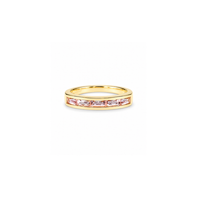 Jane Taylor Light Pink Tourmaline Small Baguette Ring - One of a Kind