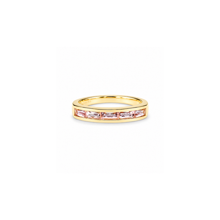 Jane Taylor Light Pink Tourmaline Small Baguette Ring - One of a Kind