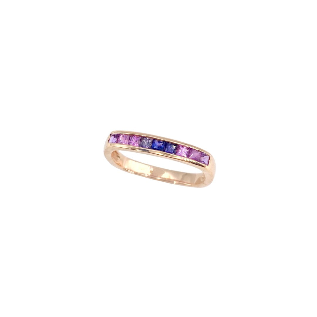 Jane Taylor Deep Blue-Purple Sapphire Square Ring