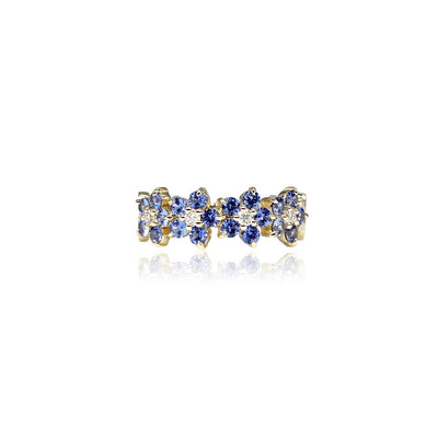 Jane Taylor Ombre Sapphire Floral Ring