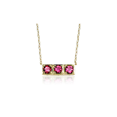 Jane Taylor Pink Tourmaline Cirque Bar Necklace