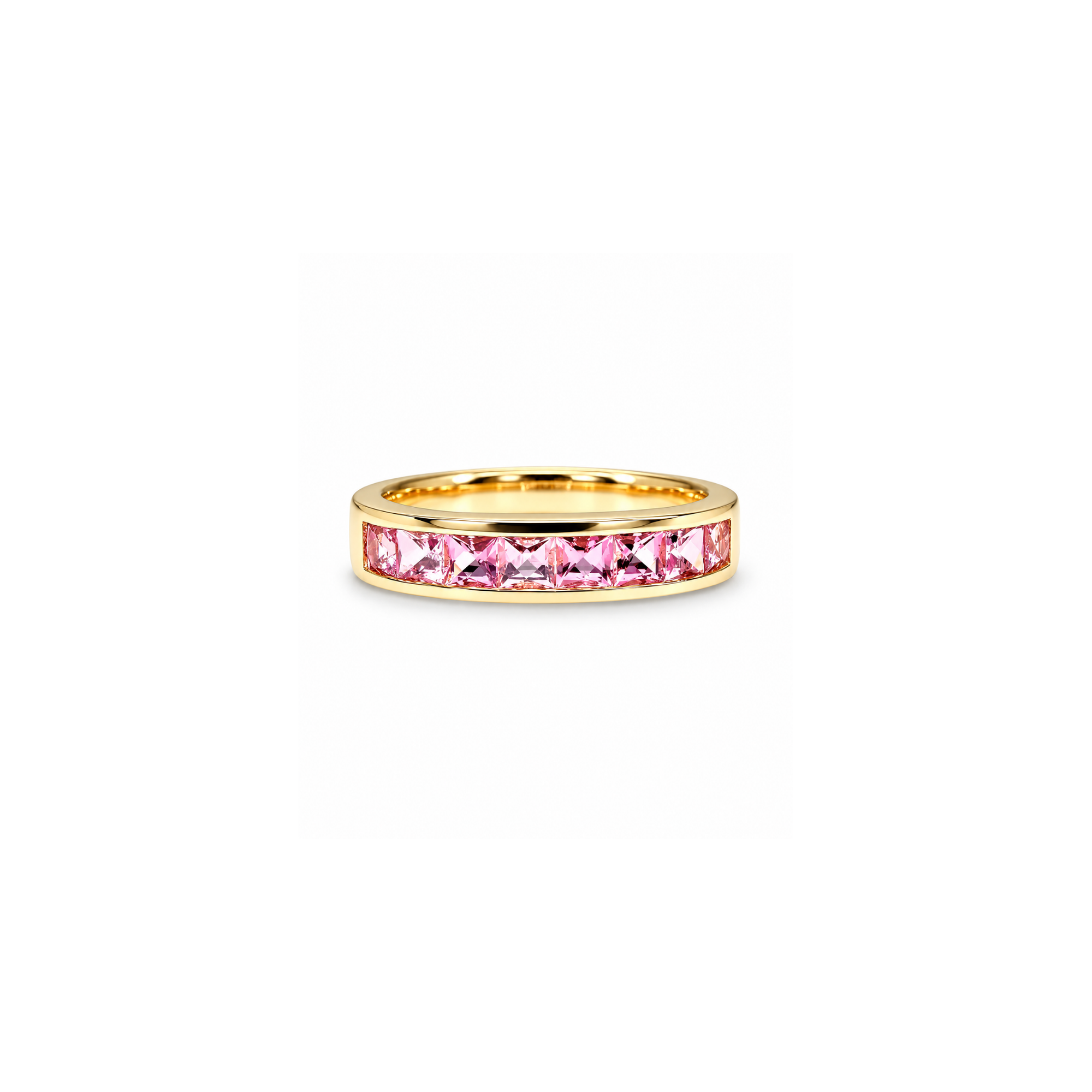 Jane Taylor Pink Tourmaline Medium Square Ring - One of a Kind