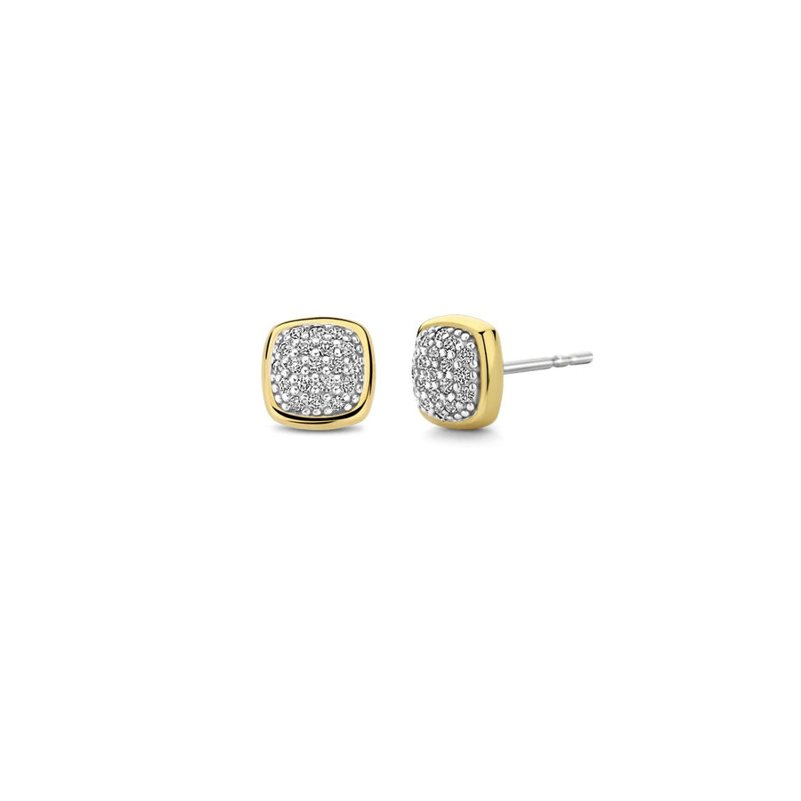 Ti Sento Milano Zirconia Cushion Stud Earrings