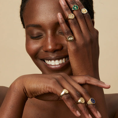 Kate Collins Clarity Signet Ring