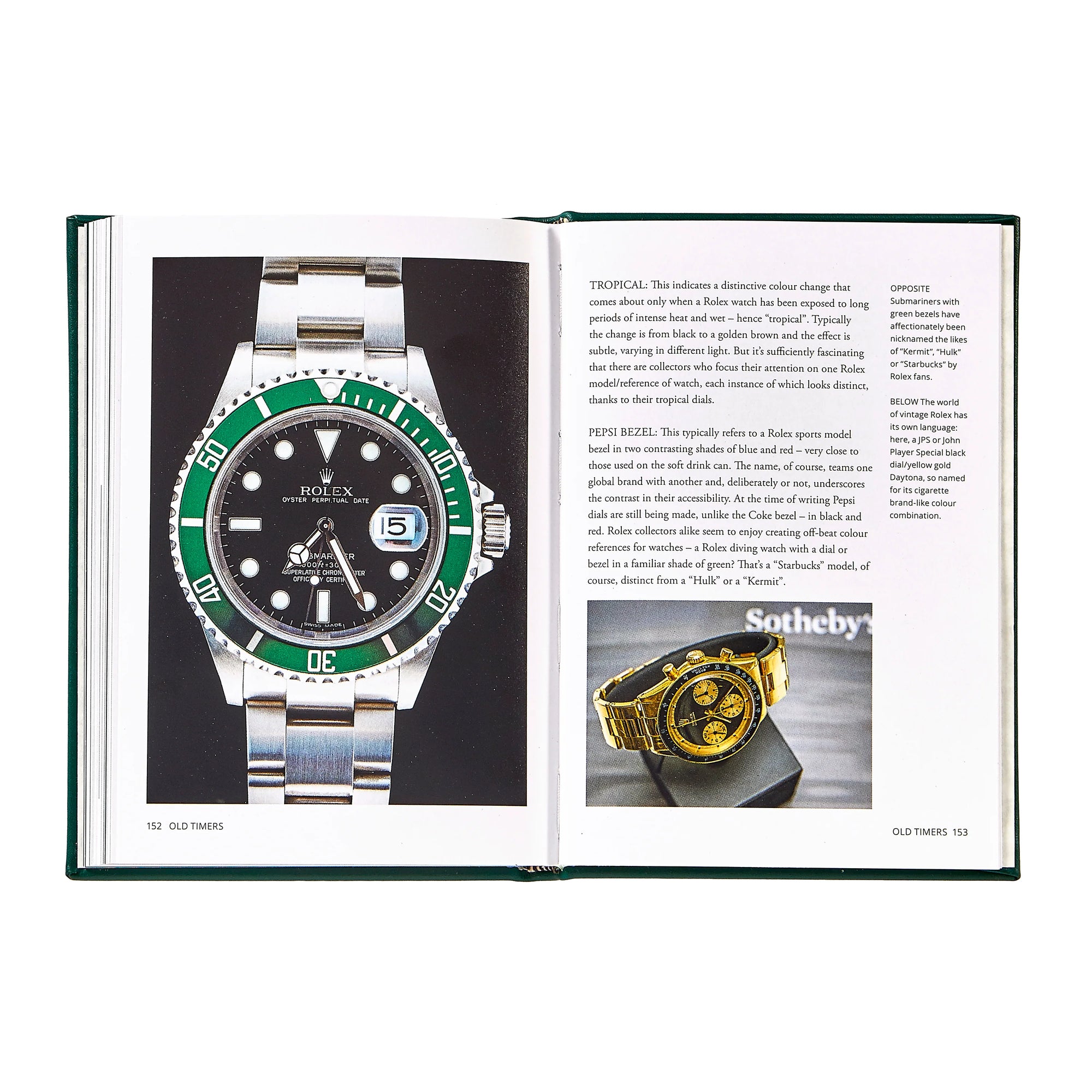 Little Book of Rolex Green Leather Bound Keepsake Book
