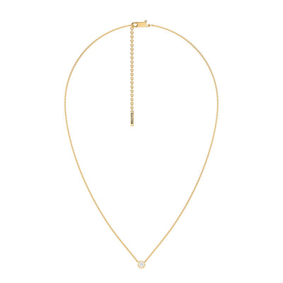 Ella Stein Lab Diamond Bezel Solitaire Necklace