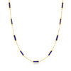 Lapis Inlay Bars Necklace