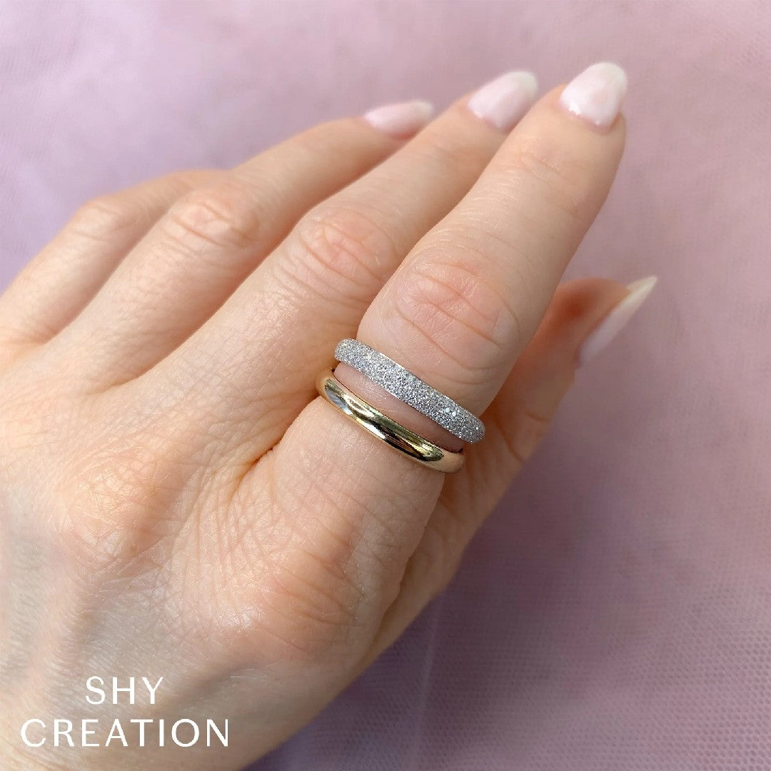 Shy Creation Diamond Layered Ring