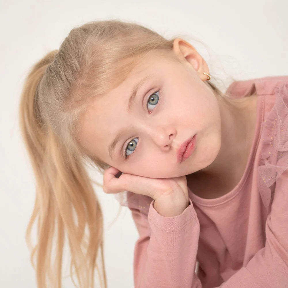 Freshwater Pearl Little Girl's Hoop Earrings