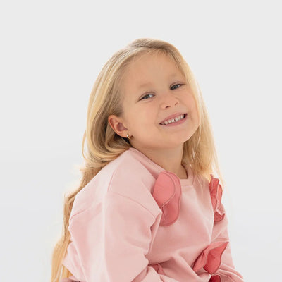 Single Opal Little Girl's Hoop Earrings