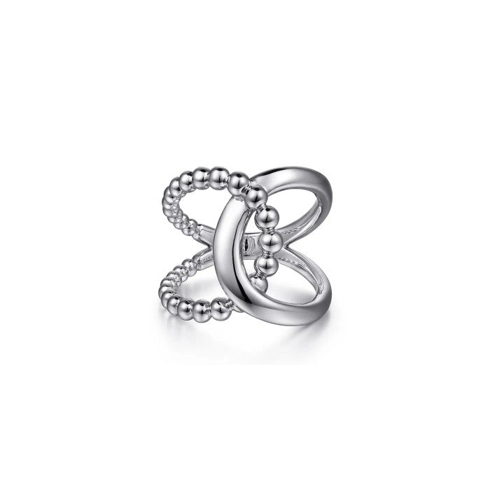 Gabriel & Co. Bujukan Interlocking Wide Band Ring