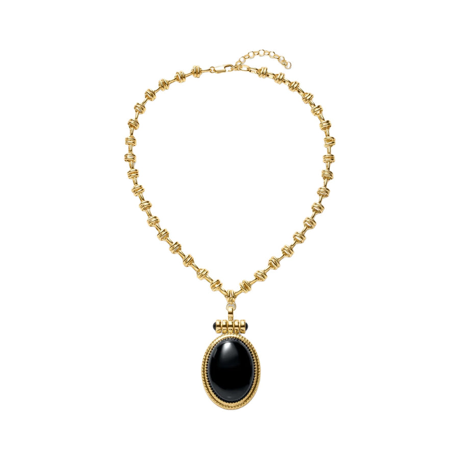 Luv AJ The Midnight Mesa Pendant Necklace in Gold