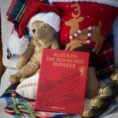 Rudolph The Red-Nosed Reindeer Leather Bound Keepsake Book