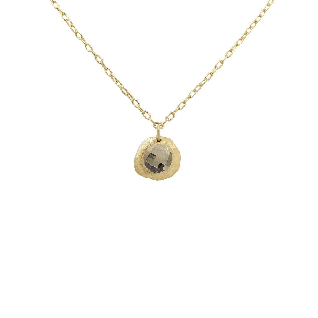 Marcia Moran Honey Round Pyrite Necklace