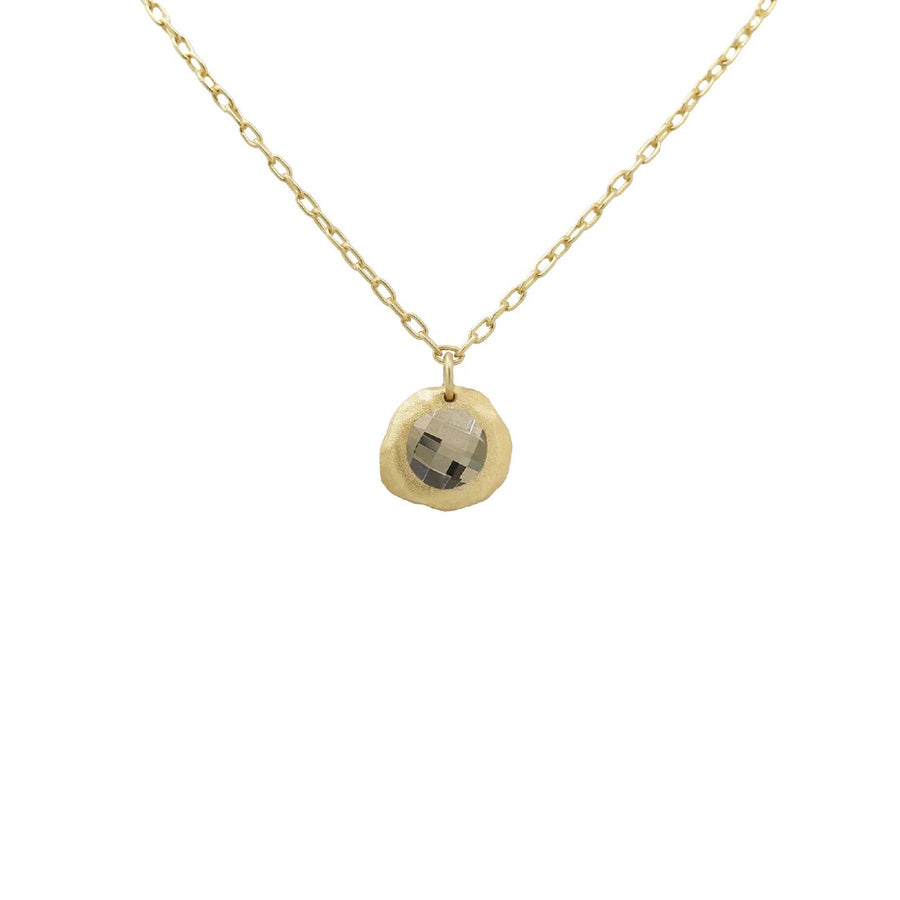 Marcia Moran Honey Round Pyrite Necklace