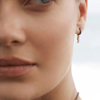 Marie Laure Chamorel Polki Diamond Huggie Hoops N° 964